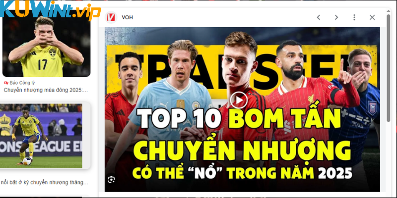 Top 10 bom tấn chuyển nhượng 2025